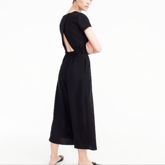 J Crew Open Back Drapy Wide Leg Jumpsuit - Picture 2 of 15